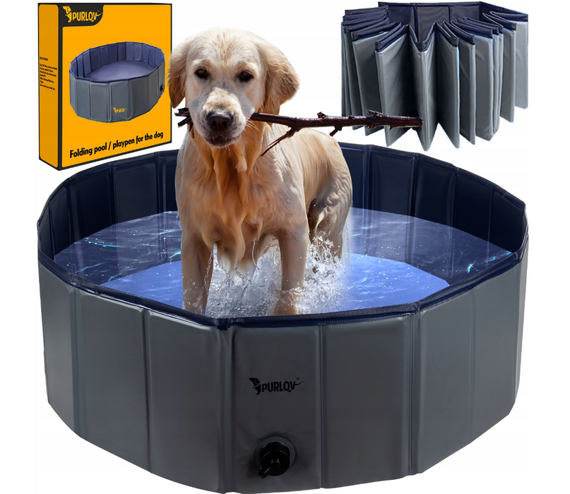 Hundepool Schwimmbecken für Hunde PVC Faltbar 20929 100x30cm