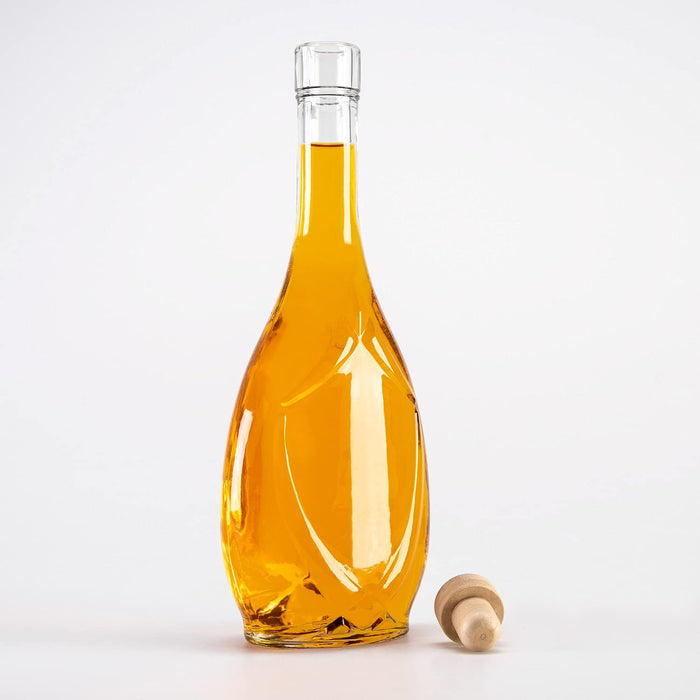 Glasflaschen 500ml - Weinflaschen Leer 5 Stücke - Glass bottle Mit Korken - Flaschen zum Befüllen