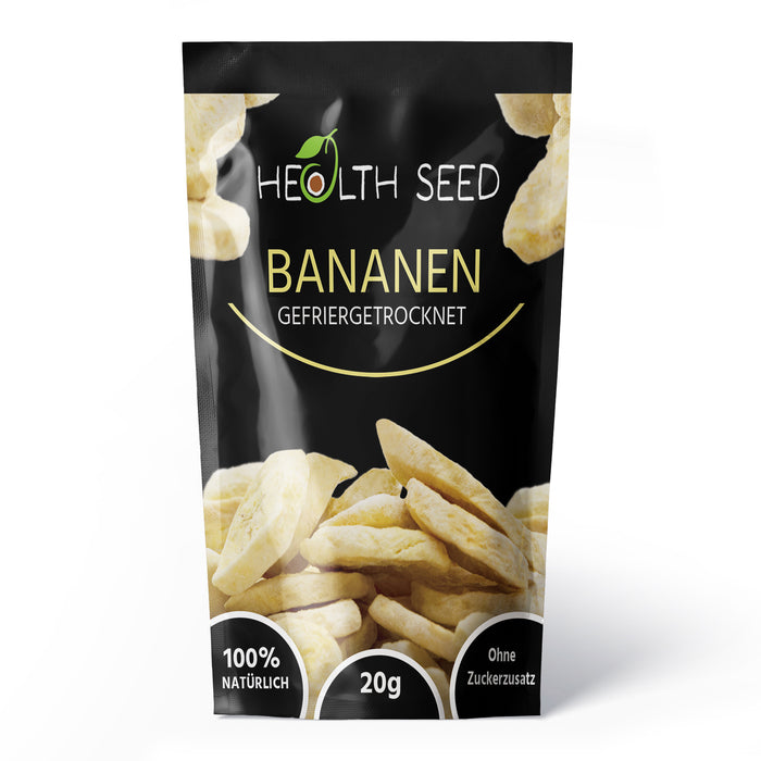 GEFRIERGETROCKNETE BANANEN, 20 g Bananenchips, in Scheiben geschnitten