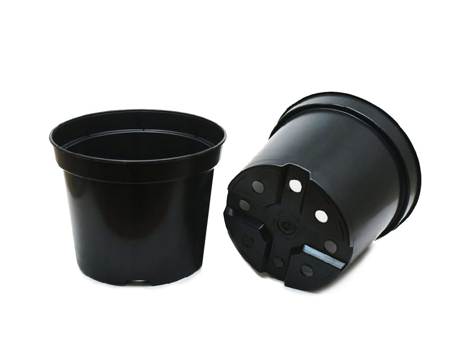 Pot de culture en pot, rond, noir, Ø8cm, 0,2 L, 20-100 pièces 