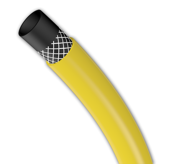 Tuyau d'arrosage SUNFLEX, tuyau d'arrosage 3 plis, 3/4" - 20m, jaune