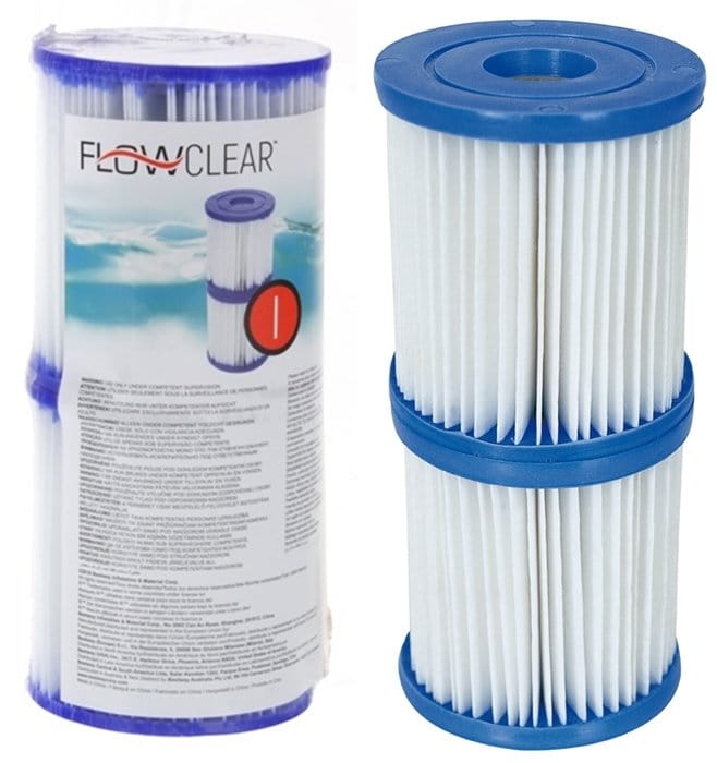 Pool filter Bestway size II, replacement filter, filter cartridge 2 pieces