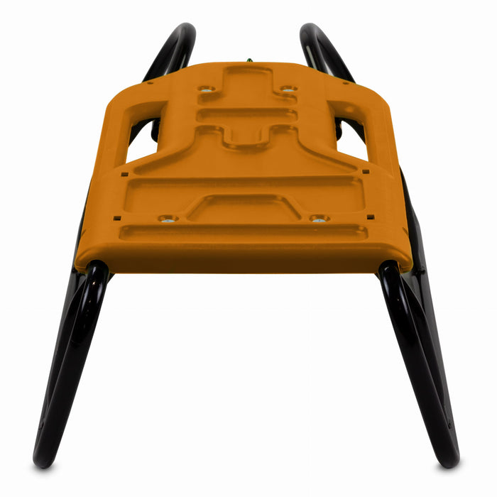 Children's slide with backrest, toboggan slide, metal, Little Beetle, Orange