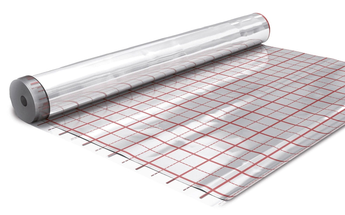 Feuille de grille, feuille d'aluminium pour chauffage au sol, Storotex Hotfloor, 1x50m
