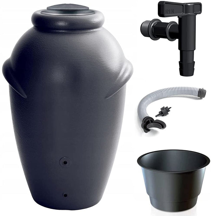 Rain tank rain barrel AQUA CAN rainwater barrel rain barrel 210L, anthracite