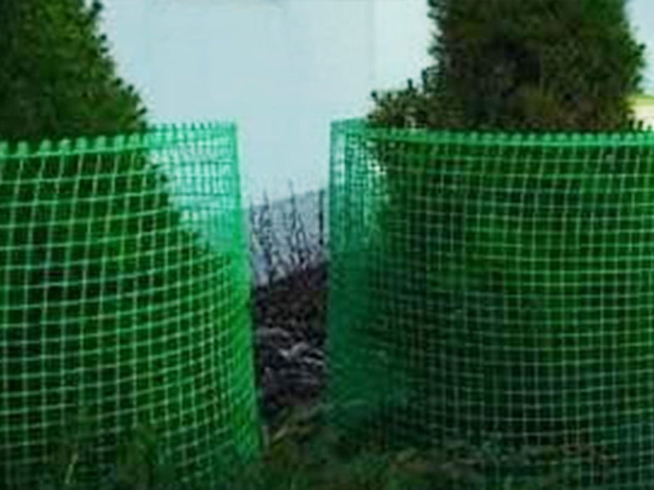 Plastic grid, plastic fence, garden net 0.8 x 50m GREEN
