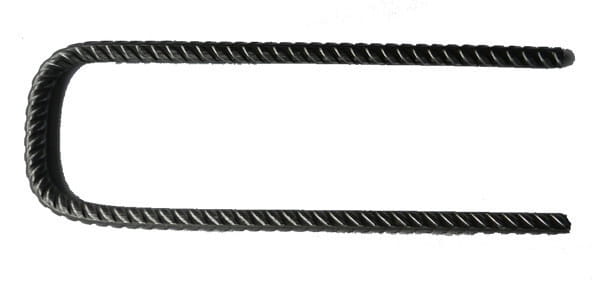 Ancrage au sol, broches en acier pour ancrage géogrille Ø 8 mm, 20x7x20 cm - 10 pièces