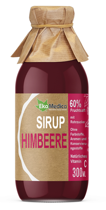 Himbeer-Sirup, Frucht-Sirup, Nahrungsergänzungsmittel, 300 ml